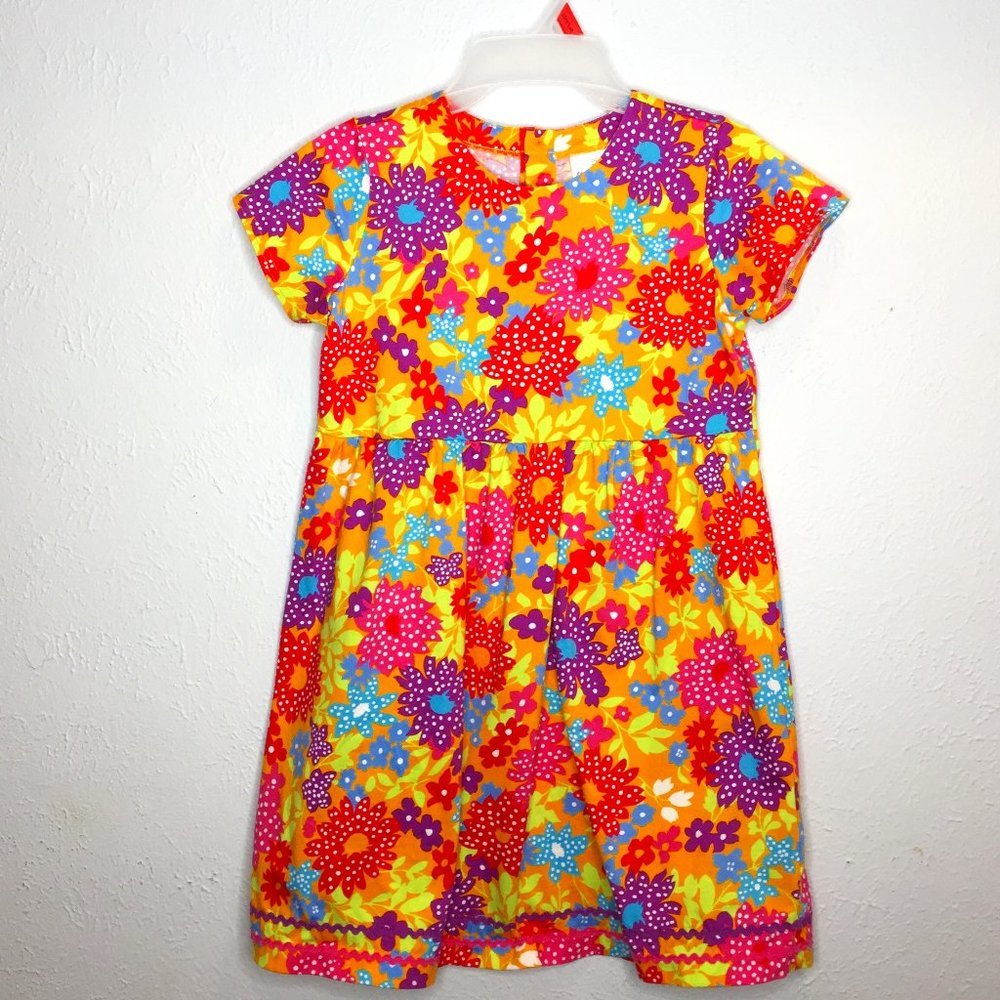 Hanna Andersson, big girl's size 150 (12) flowered short sleeve dress.